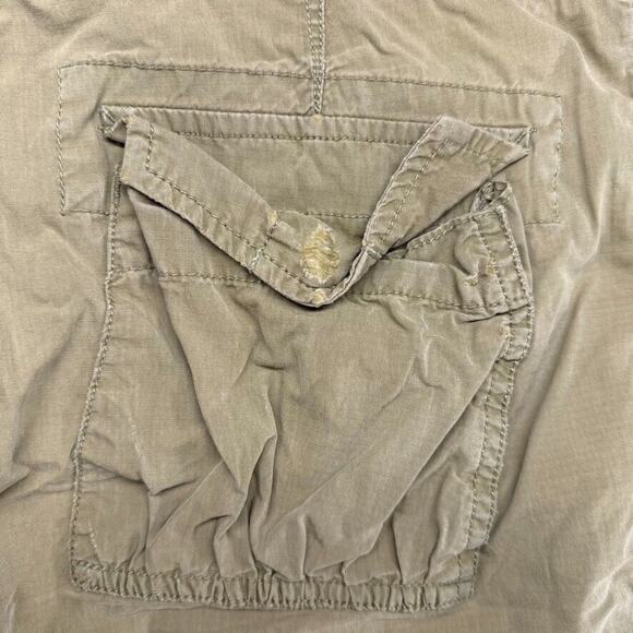 Vintage Gap Shorts Mens Small Green Military Cargo Surplus Faded Drawstrings y2k - Picture 6 of 11